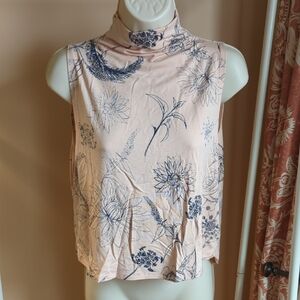 Babaton Floral Sleeveless Top - Pink and Blue